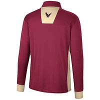 Men's Colosseum Maroon Boston College Eagles Bart Quarter-Zip Top