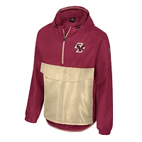 Men's Colosseum  Maroon Boston College Eagles Reloaded Anorak Half-Zip Jacket