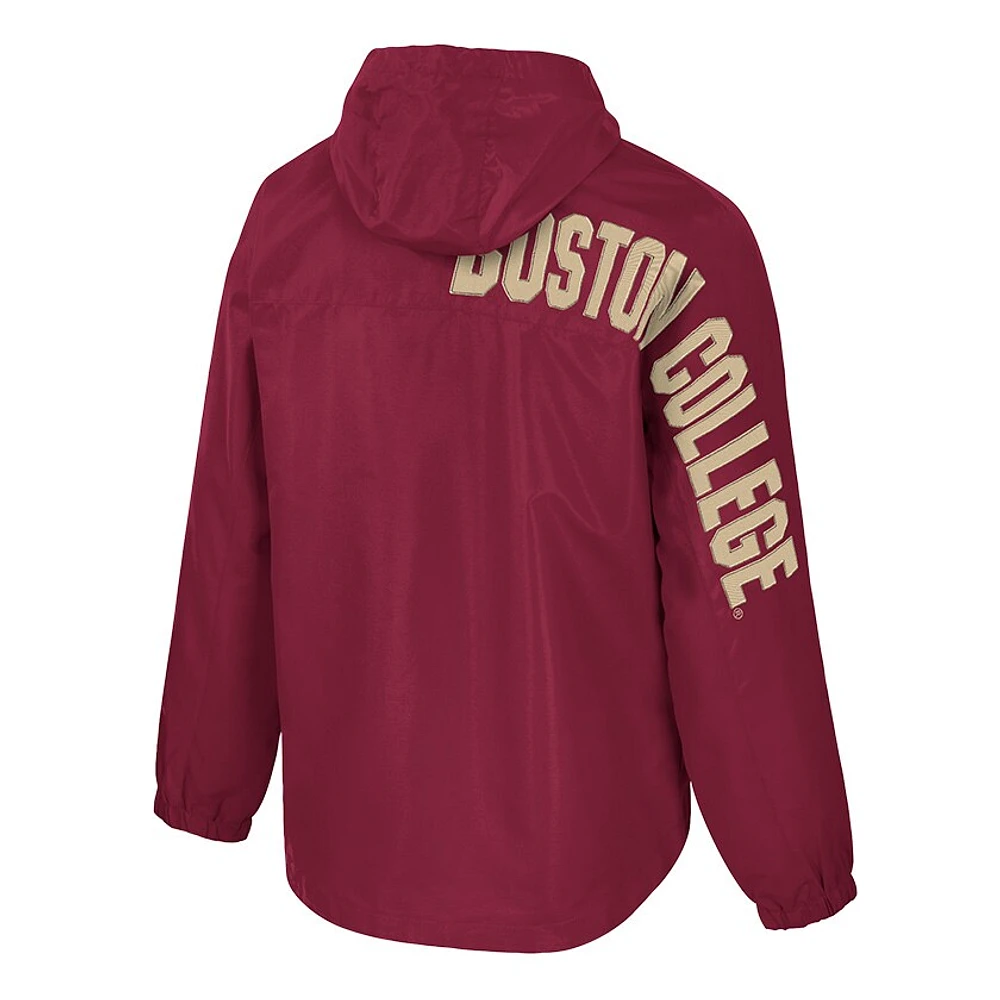 Men's Colosseum  Maroon Boston College Eagles Reloaded Anorak Half-Zip Jacket