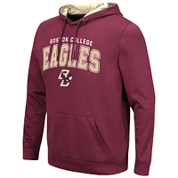 Men's Colosseum Maroon Boston College Eagles Resistance Pullover Hoodie