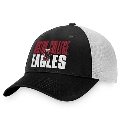 TOP BOSCOL NOIR BLANC NCAA TOP STOCKPILE TRUCKER HATMENSTR