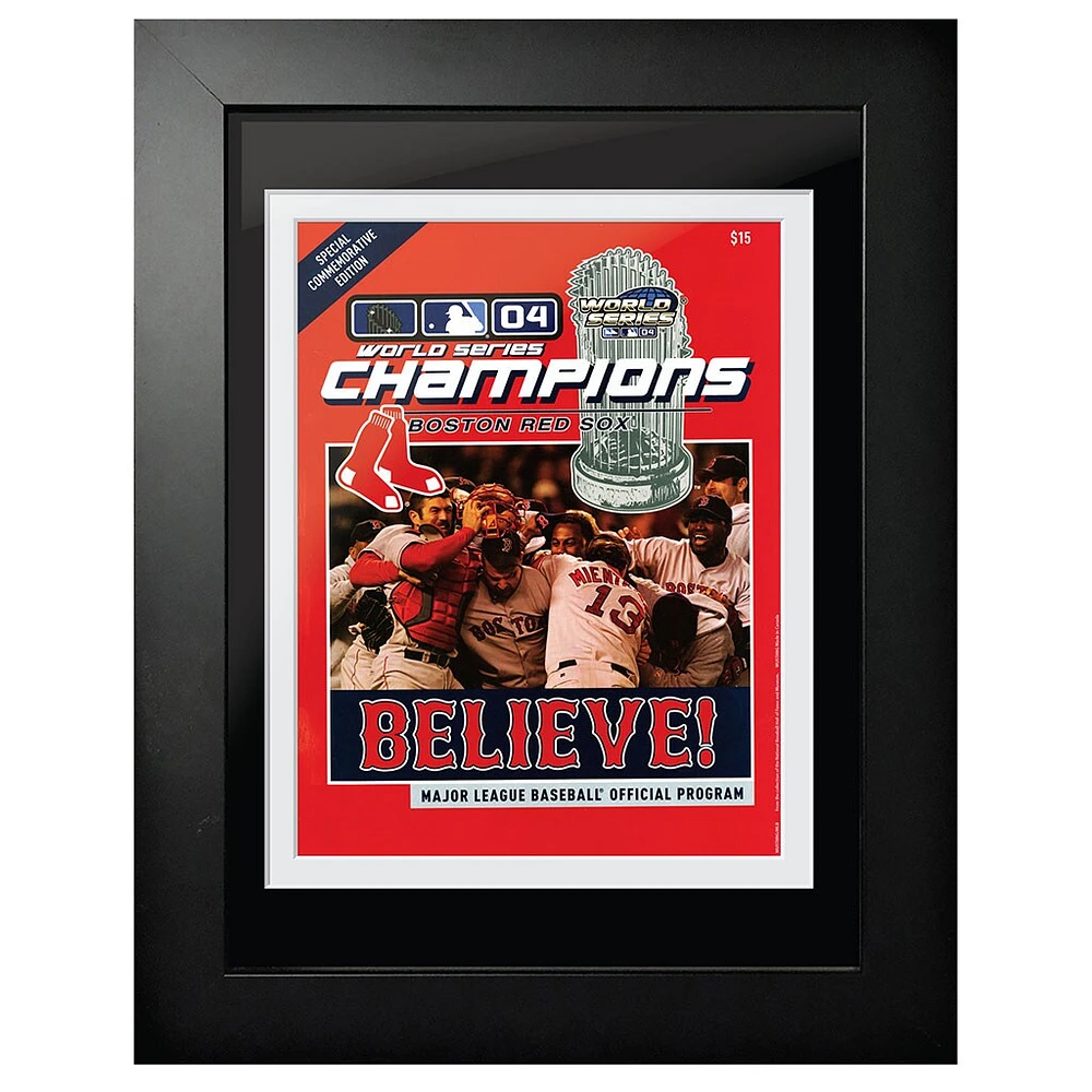 Boston Red Sox 2004 World Series - 12'' x 16'' Framed Program Cover
