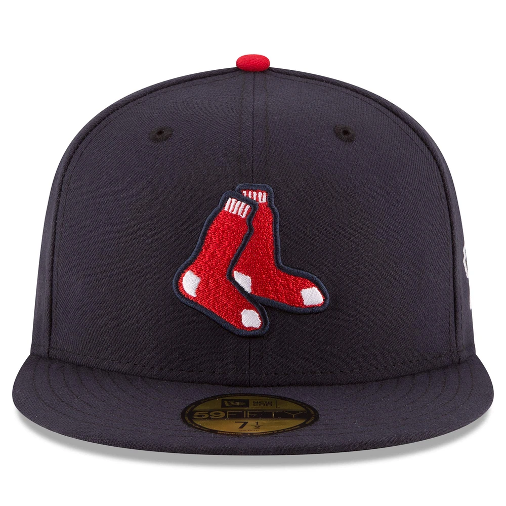 Boston Red Sox New Era Authentic Collection On Field 59FIFTY - Fitted Structured Hat Navy