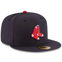Boston Red Sox New Era Authentic Collection On Field 59FIFTY - Fitted Structured Hat Navy