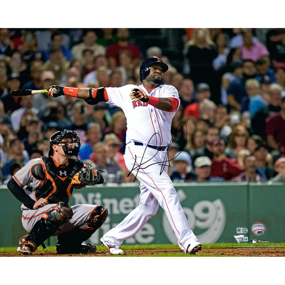 David Ortiz Boston Red Sox Autographed 16" x 20" Hitting Photograph