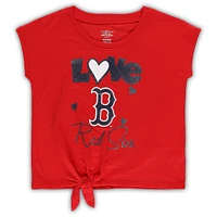 Girls Preschool Navy/Red Boston Red Sox Forever Love Tri-Blend T-Shirt & Leggings Set