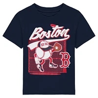Infant Navy Boston Red Sox On the Fence T-Shirt