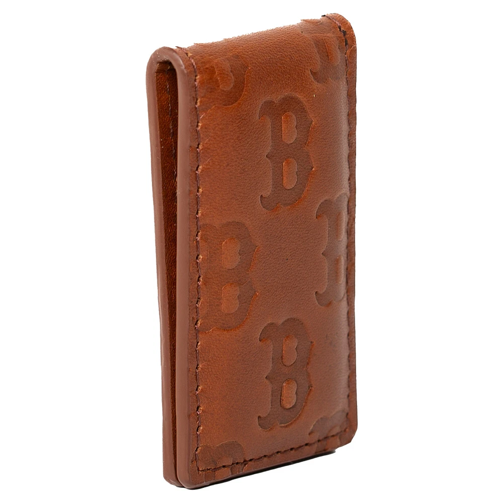 Lusso Brown Boston Red Sox Sammy Magnetic Money Clip