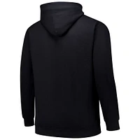 Men's  Black Boston Red Sox Stack Fleece Pullover Hoodie