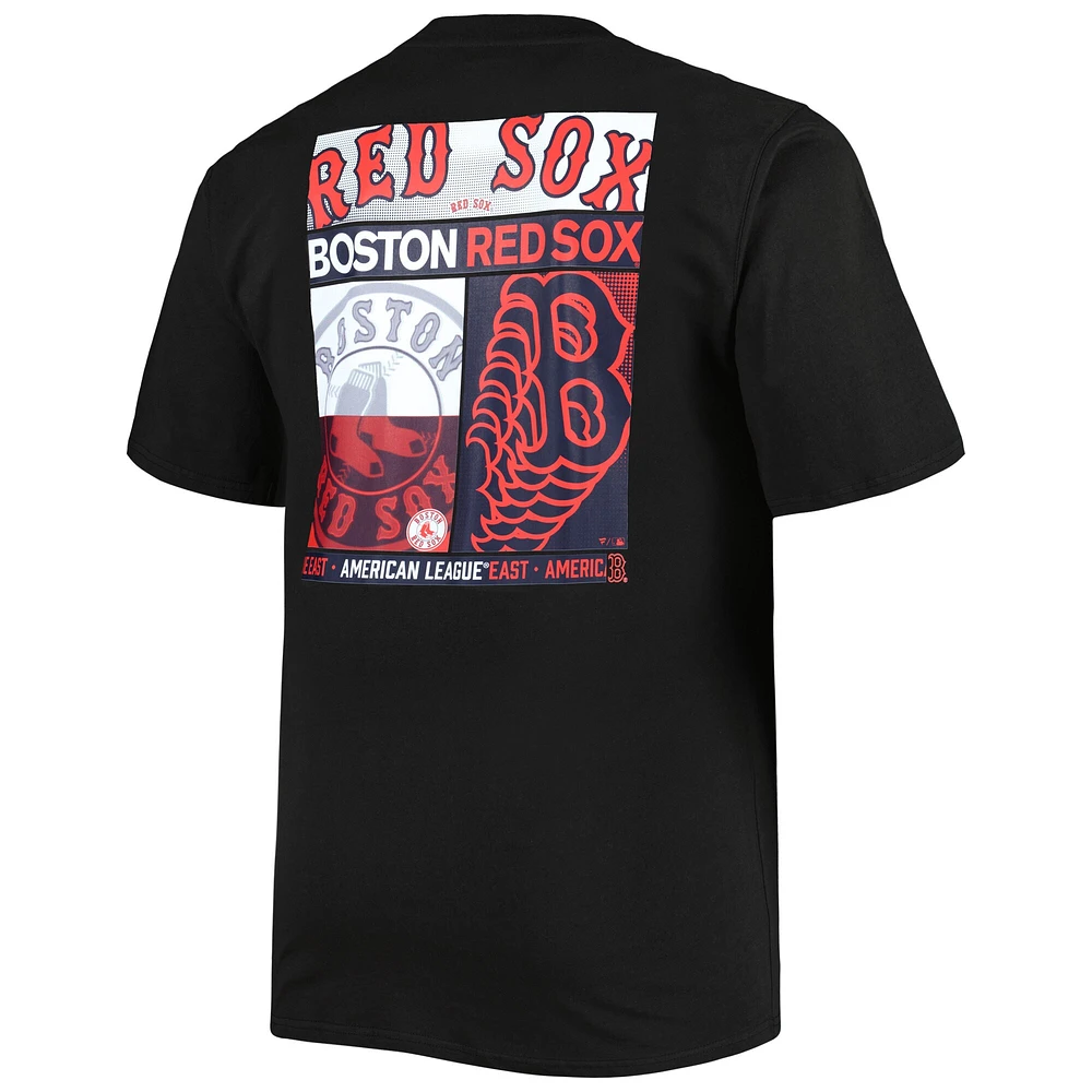 Men's Black Boston Red Sox Two-Sided T-Shirt
