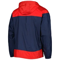 Men's Columbia Navy/Red Boston Red Sox Omni-Shade Flash Forward Challenger Full-Zip Windbreaker Jacket