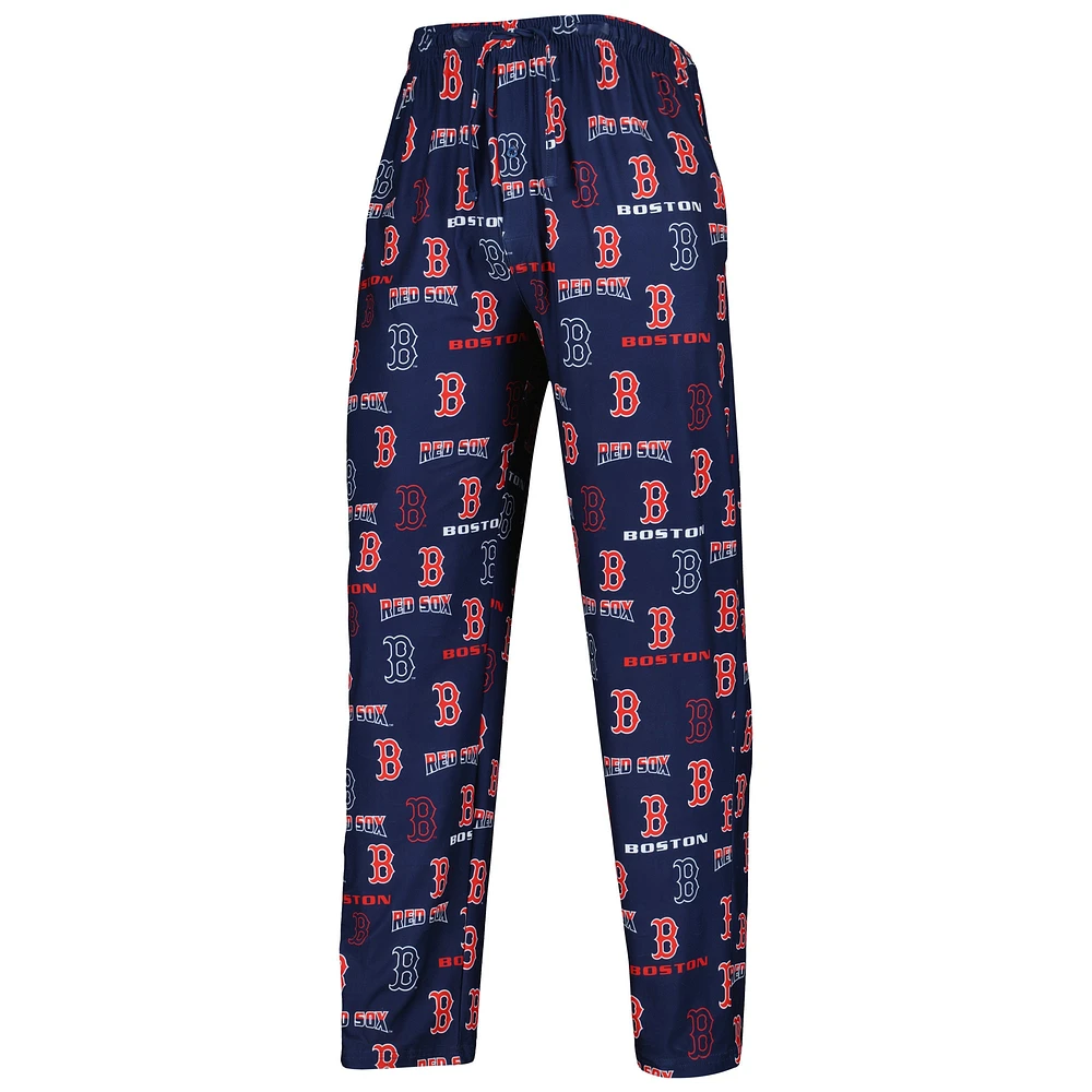 Men's Concepts Sport Navy/Gray Boston Red Sox Breakthrough Long Sleeve Top & Pants Sleep Set