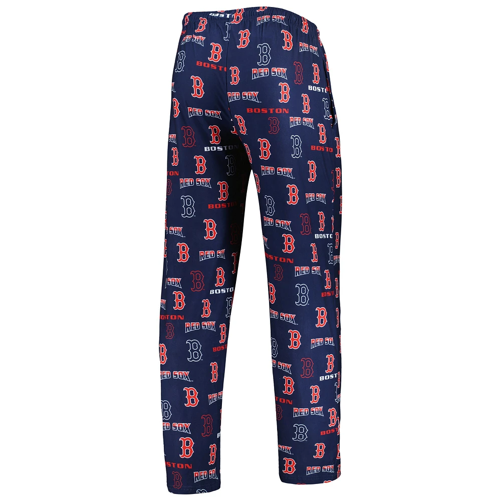 Men's Concepts Sport Navy/Gray Boston Red Sox Breakthrough Long Sleeve Top & Pants Sleep Set