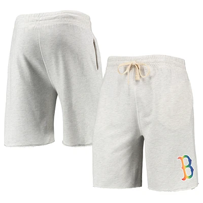 Concepts Sport Oatmeal Boston Red Sox Mainstream Logo Terry Tri-Blend Short pour homme