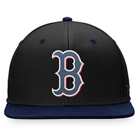 Men's Fanatics  Black/Navy Boston Red Sox State Side Two-Tone Snapback Hat