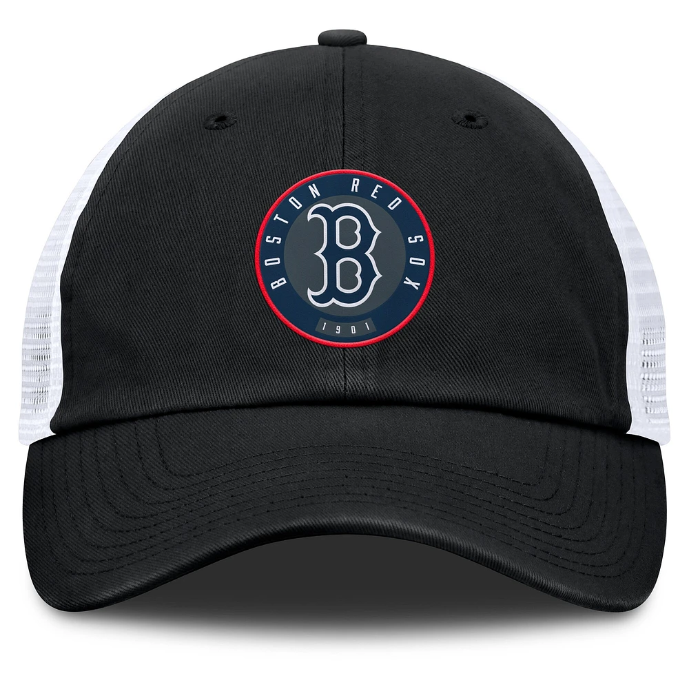 Men's Fanatics Black/White Boston Red Sox Averies Adjustable Hat