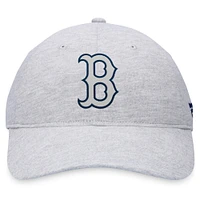 Men's Fanatics Gray Boston Red Sox Logo Adjustable Hat