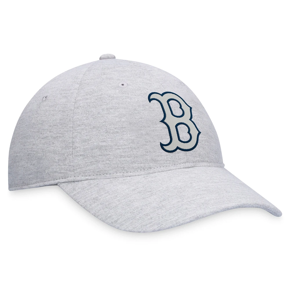 Men's Fanatics Gray Boston Red Sox Logo Adjustable Hat