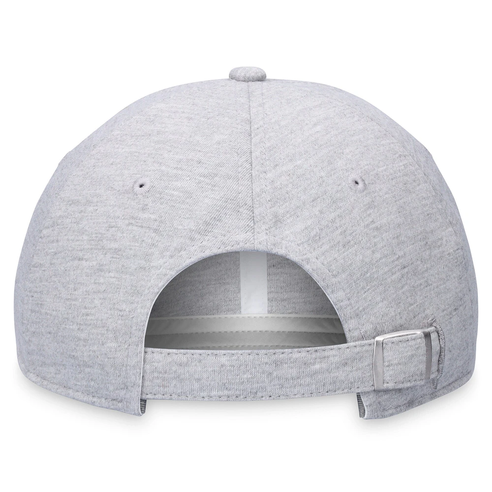 Men's Fanatics Gray Boston Red Sox Logo Adjustable Hat