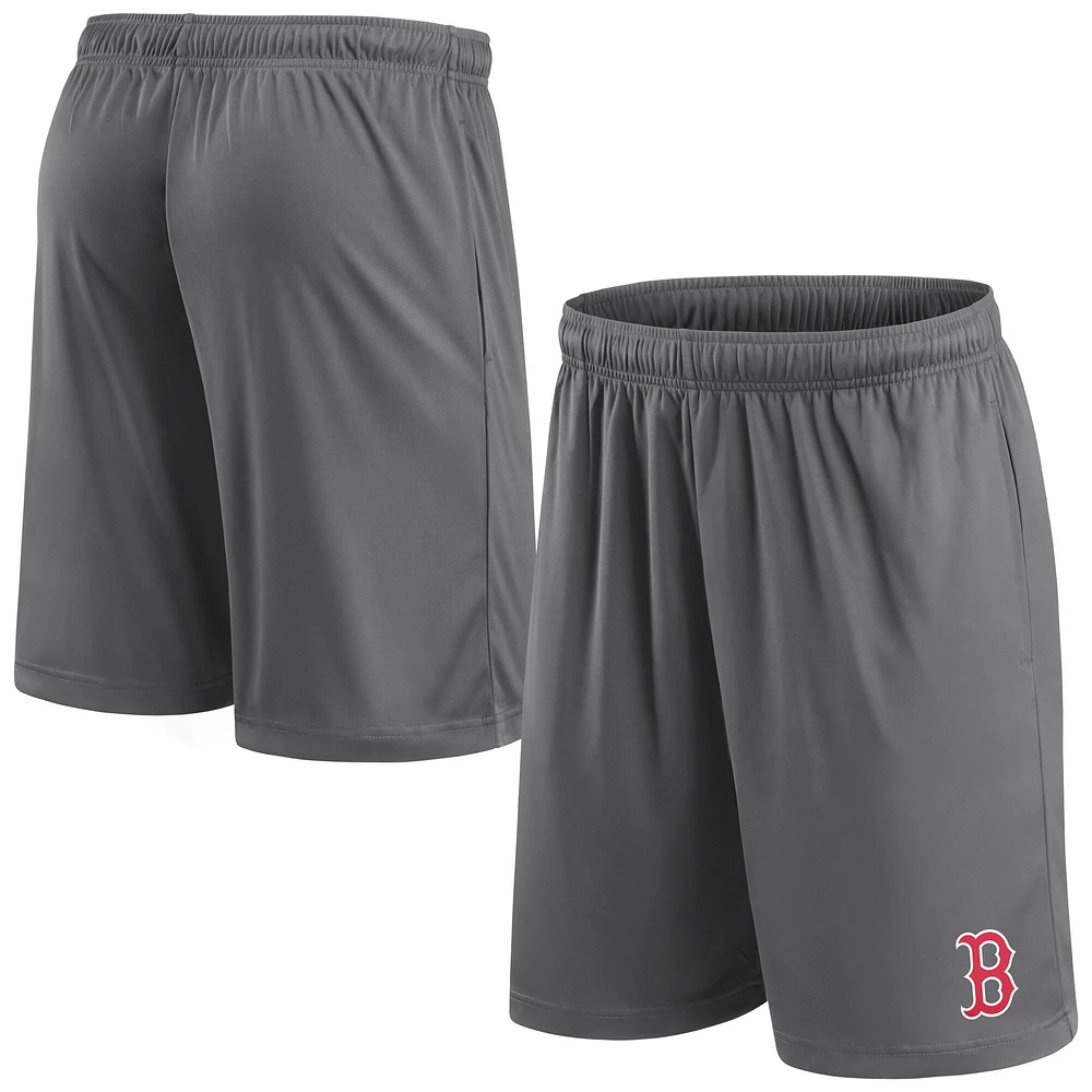 Short gris avec logo principal des Boston Red Sox Fanatics pour homme