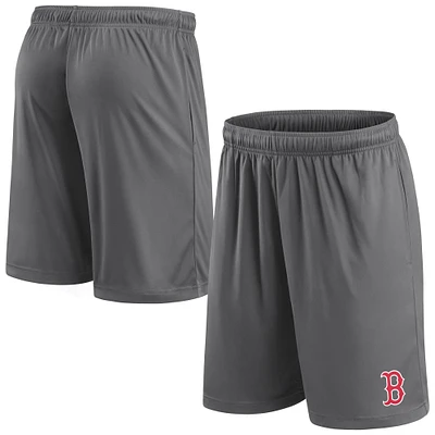 Short gris avec logo principal des Boston Red Sox Fanatics pour homme