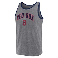 Men's Fanatics  Heather Gray Boston Red Sox Primary Tank Top