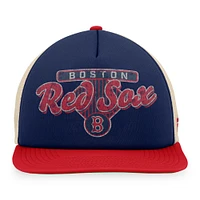 Men's Fanatics Navy/Red Boston Red Sox Cooperstown Collection Talley Foam Trucker Snapback Hat