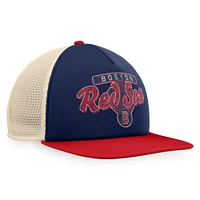 Men's Fanatics Navy/Red Boston Red Sox Cooperstown Collection Talley Foam Trucker Snapback Hat