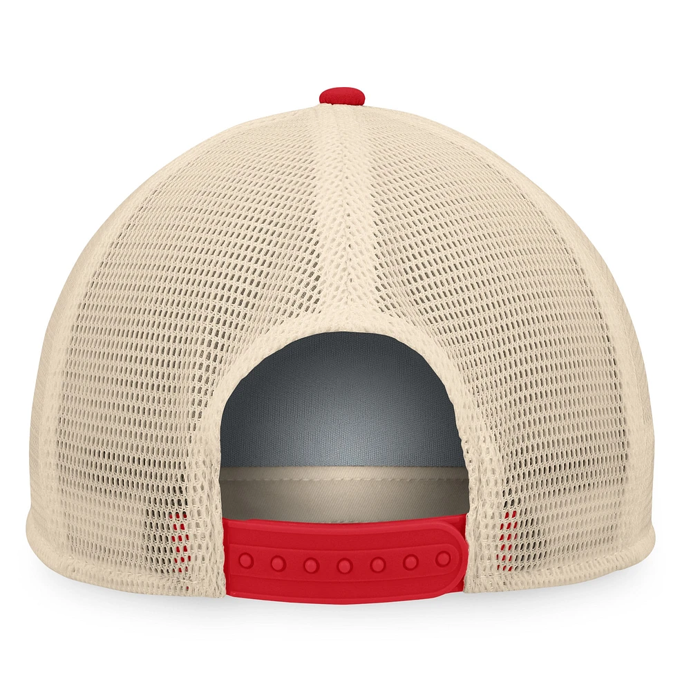 Men's Fanatics Navy/Red Boston Red Sox Cooperstown Collection Talley Foam Trucker Snapback Hat