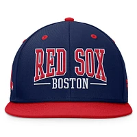 Men's Fanatics Navy/Red Boston Red Sox Fundamental Bold Snapback Hat