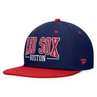 Men's Fanatics Navy/Red Boston Red Sox Fundamental Bold Snapback Hat