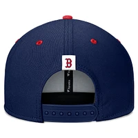 Men's Fanatics Navy/Red Boston Red Sox Fundamental Bold Snapback Hat