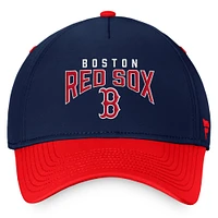 Men's Fanatics  Navy/Red Boston Red Sox Stacked Logo Flex Hat