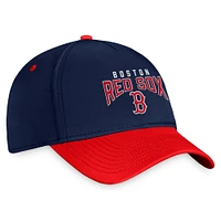 Men's Fanatics  Navy/Red Boston Red Sox Stacked Logo Flex Hat