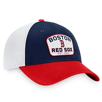 Men's Fanatics Navy/Red Boston Red Sox Two-Tone Patch Trucker Adjustable Hat