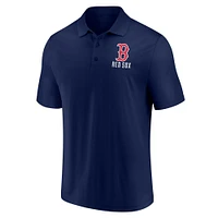 Men's Fanatics Navy/White Boston Red Sox Two-Pack Logo Lockup Polo Set