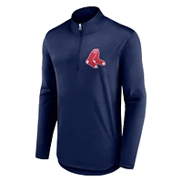 Men's Fanatics Navy Boston Red Sox Tough Minded Lightweight Quarter-Zip Pullover