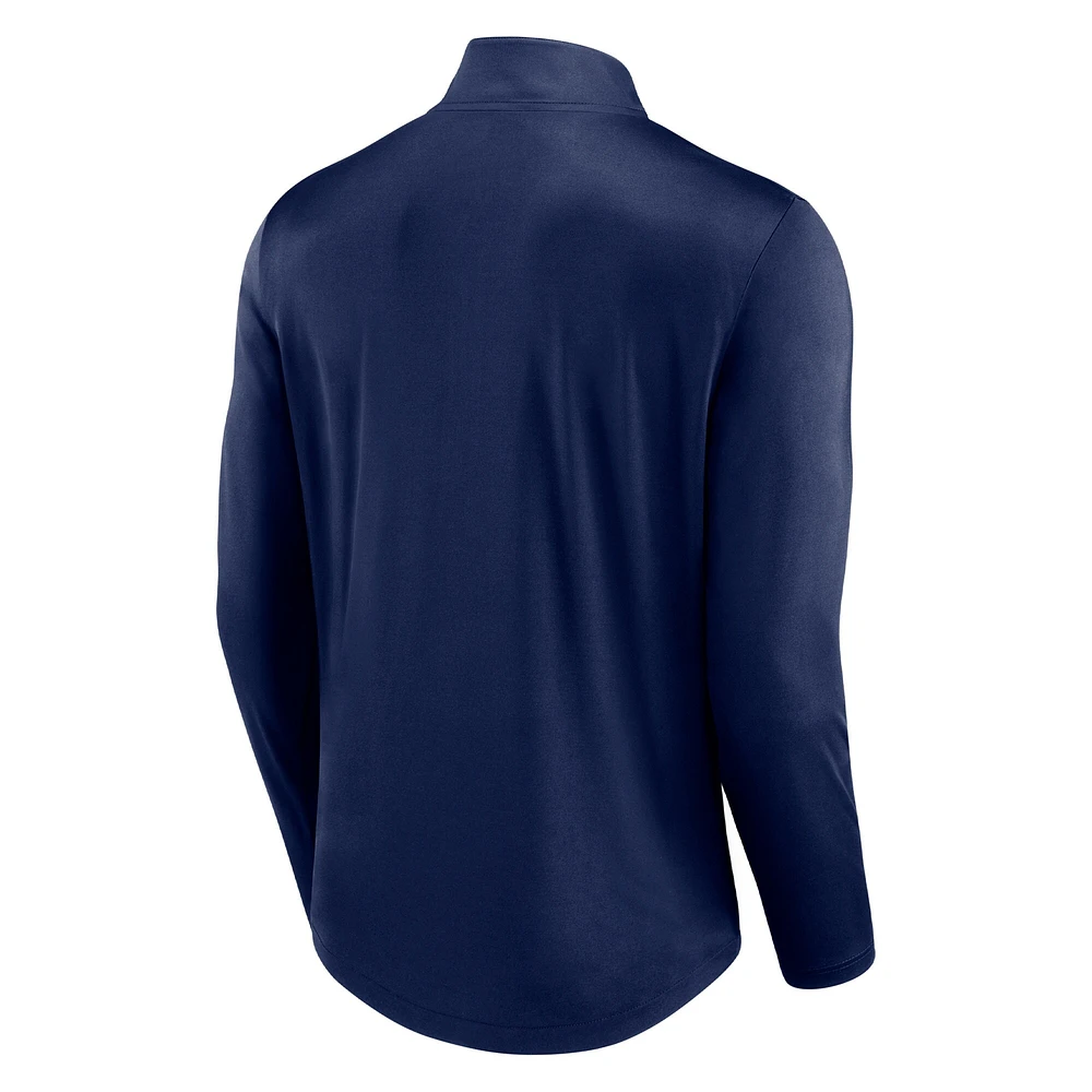 Men's Fanatics Navy Boston Red Sox Tough Minded Lightweight Quarter-Zip Pullover