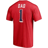 Men's Fanatics Red Boston Sox Number One Dad Team T-Shirt