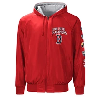 Men's G-III Sports by Carl Banks Red/Gray Boston Red Sox Southpaw Reversible Full-Zip Raglan Hoodie - Jacket