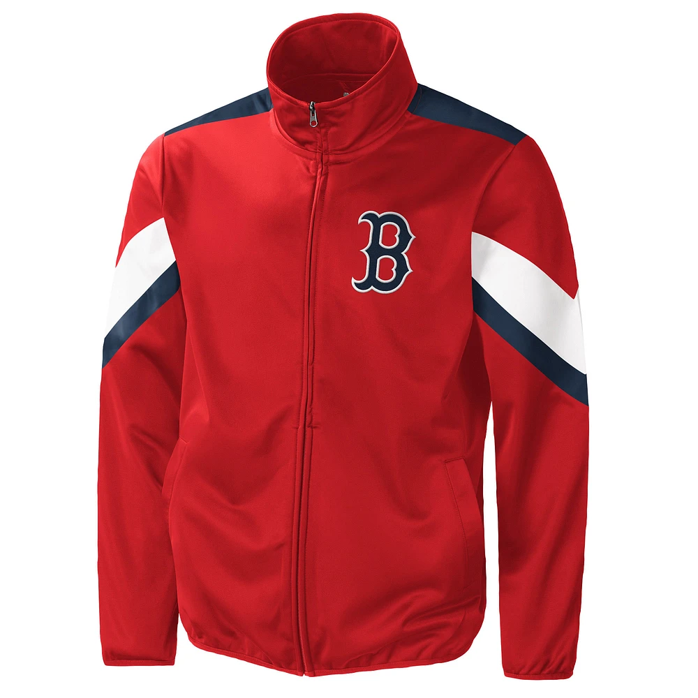 Men's G-III Sports by Carl Banks Red Boston Sox Earned Run Full-Zip Jacket