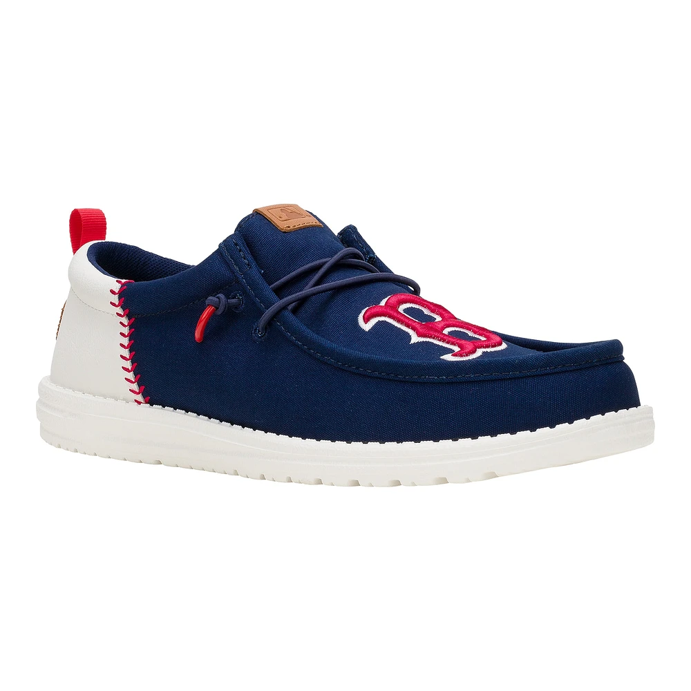 Men's Hey Dude Navy Boston Red Sox Wally Casual Shoes