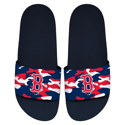 Sandales ISlide Navy Boston Red Sox Camo Motto Slide pour hommes