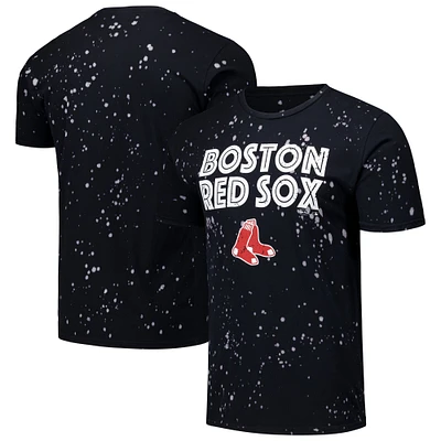 T-shirt Majestic Threads pour hommes, noir/blanc, Boston Red Sox Splatter