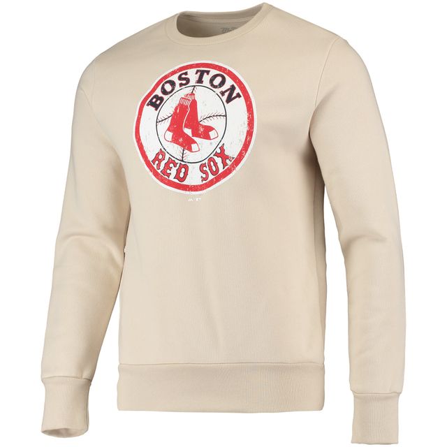 Majestic Threads Oatmeal Chandail molletonné Boston Red Sox pour homme