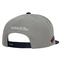 Men's Mitchell & Ness Gray Boston Red Sox Cooperstown Collection Snapback Hat