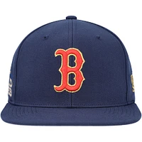 Men's Mitchell & Ness Navy Boston Red Sox Champ'd Up Snapback Hat