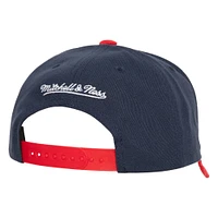 Casquette Snapback en velours côtelé Pro Mitchell & Ness pour hommes des Red Sox de Boston bleu marine