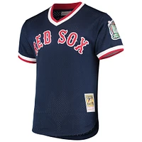 Men's Mitchell & Ness Pedro Martinez Navy Boston Red Sox 1999 Cooperstown Collection Mesh Batting Practice Jersey