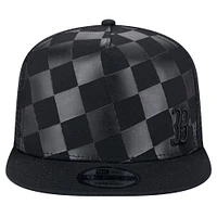 Men's New Era Black Boston Red Sox Score Check 9FIFTY A-Frame Trucker Snapback Hat
